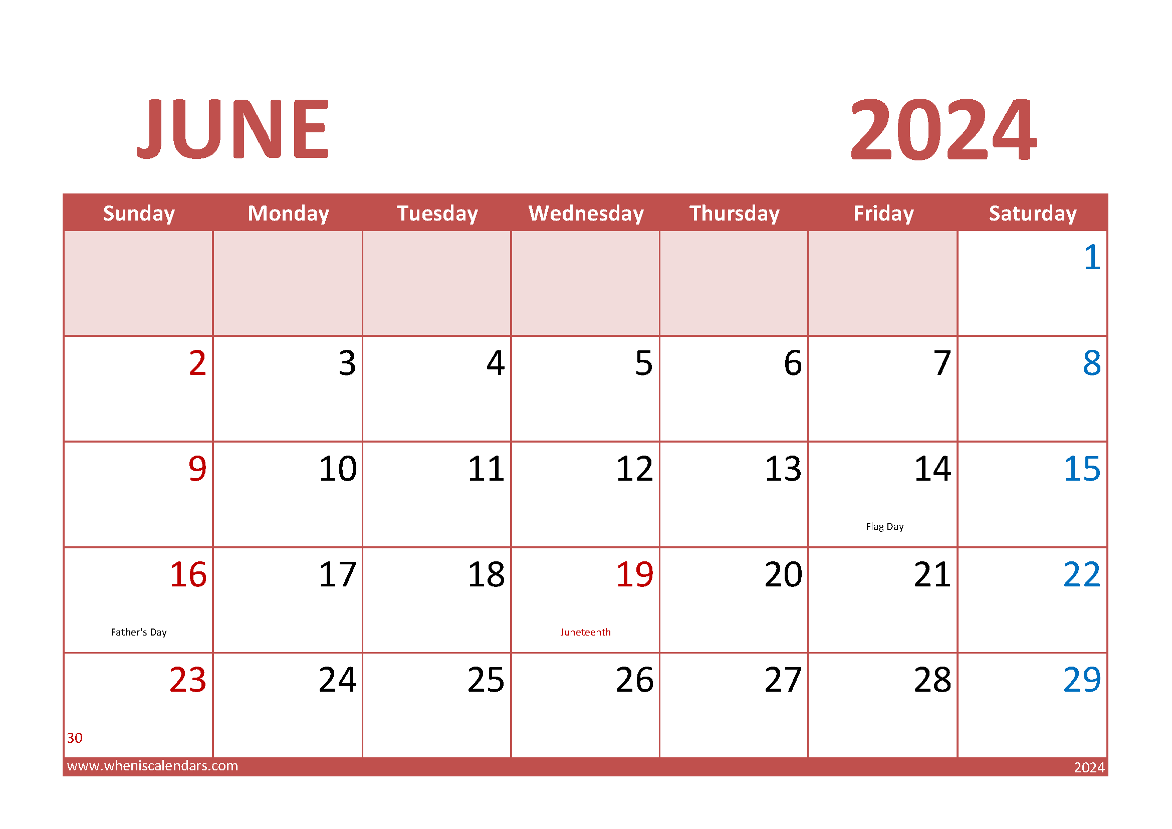 Special Days in June 2024