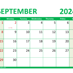 2024 September Calendar Printable