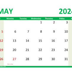 May 2024 Printable Calendar Free