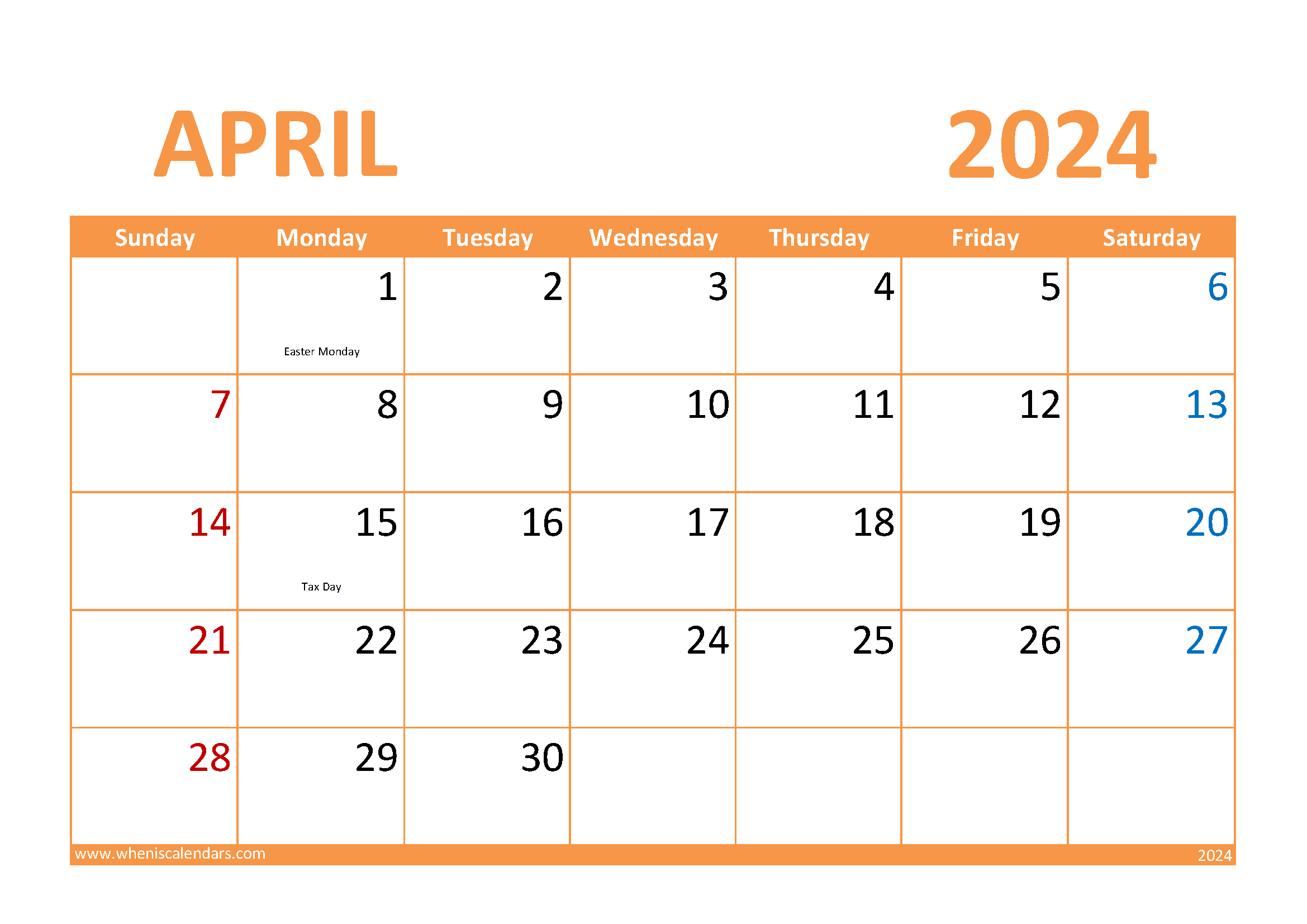 Printable May Calendar 2024