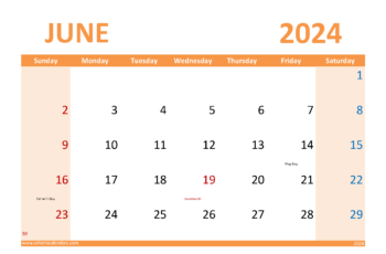 June 2024 Holidays and Special Days