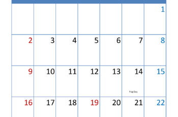Calendar for June 2024 Printable