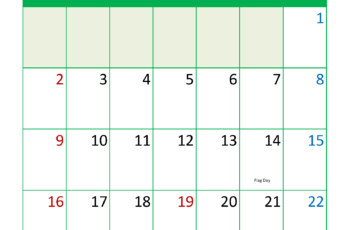 June Calendar Printable 2024