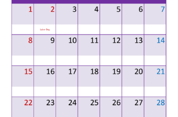 Free Printable September Calendar 2024