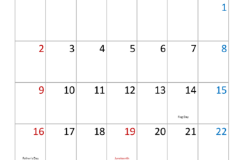 June 2024 Holidays Calendar