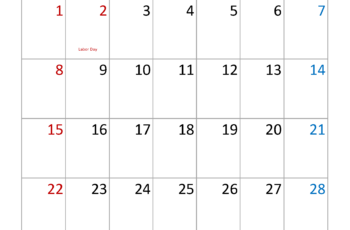 Blank Calendar September 2024 Free Printable