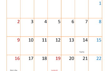 Calendar Template June 2024 Printable