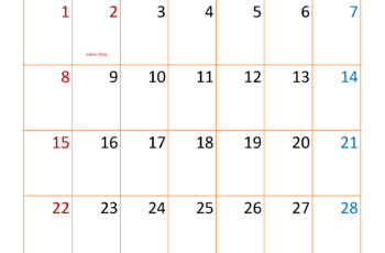 Calendar Template September 2024 Printable