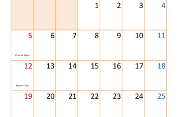Calendar May 2024 Excel